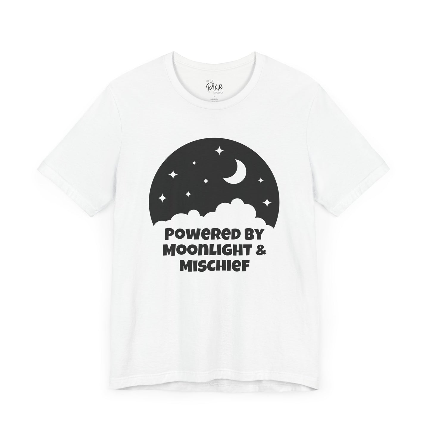 Powered by Moonlight and Mischief – Whimsical Fairycore Tee