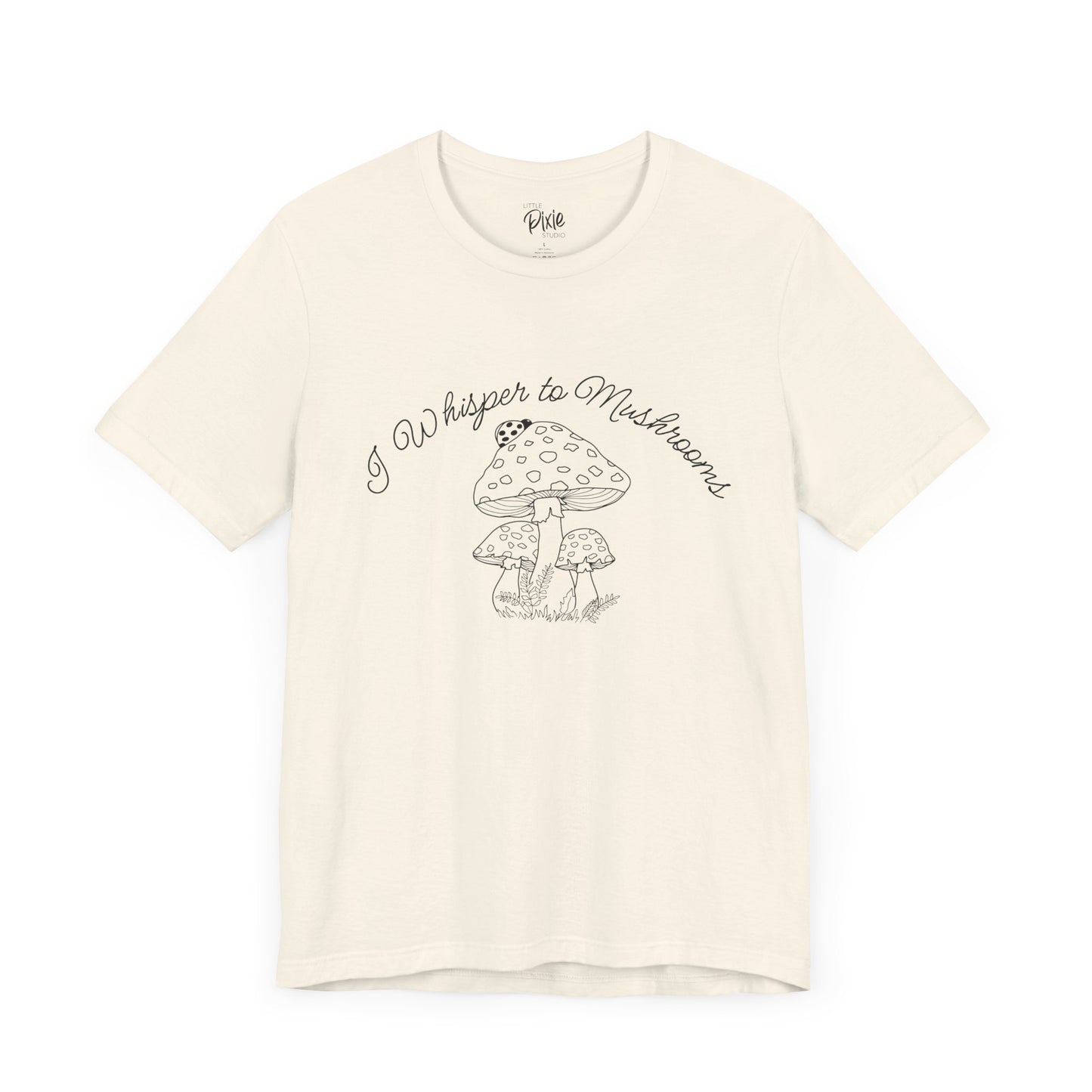 I Whisper to Mushrooms – Whimsical Fairycore Tee