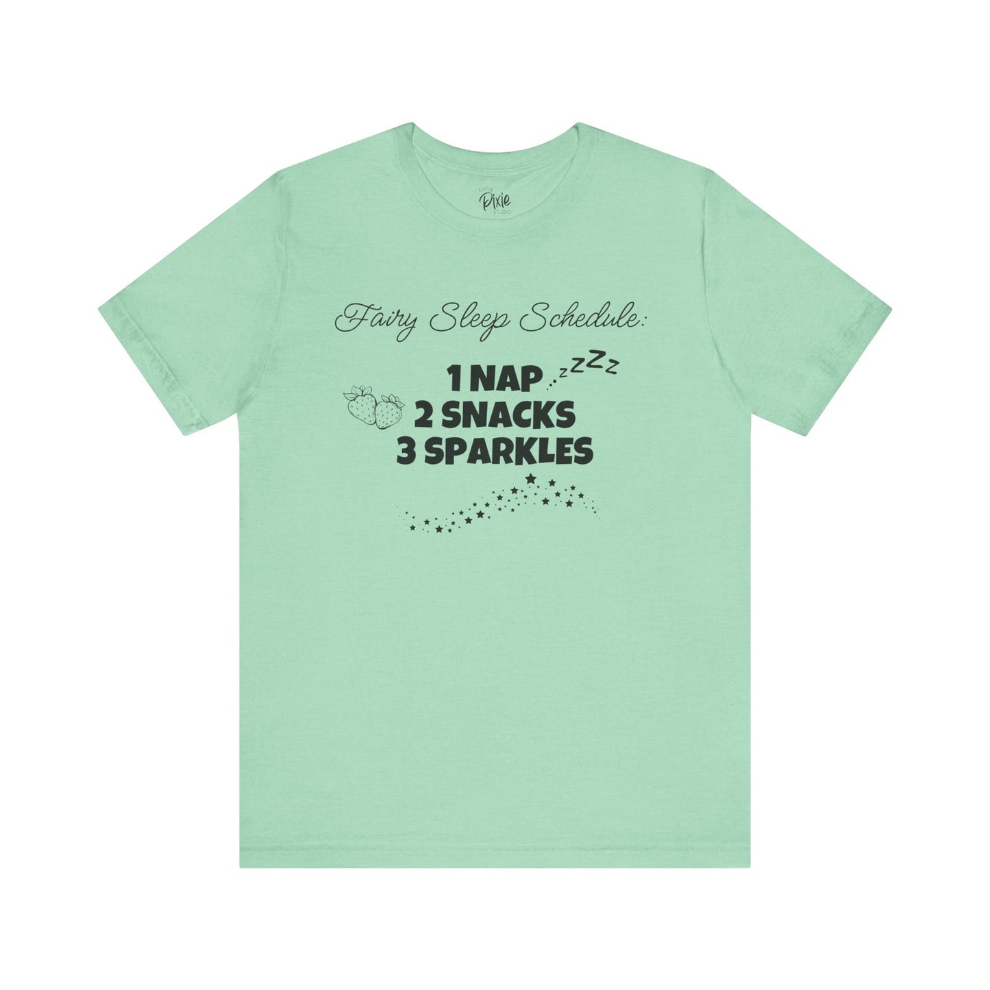Fairy Sleep Schedule – Whimsical Fairycore Tee