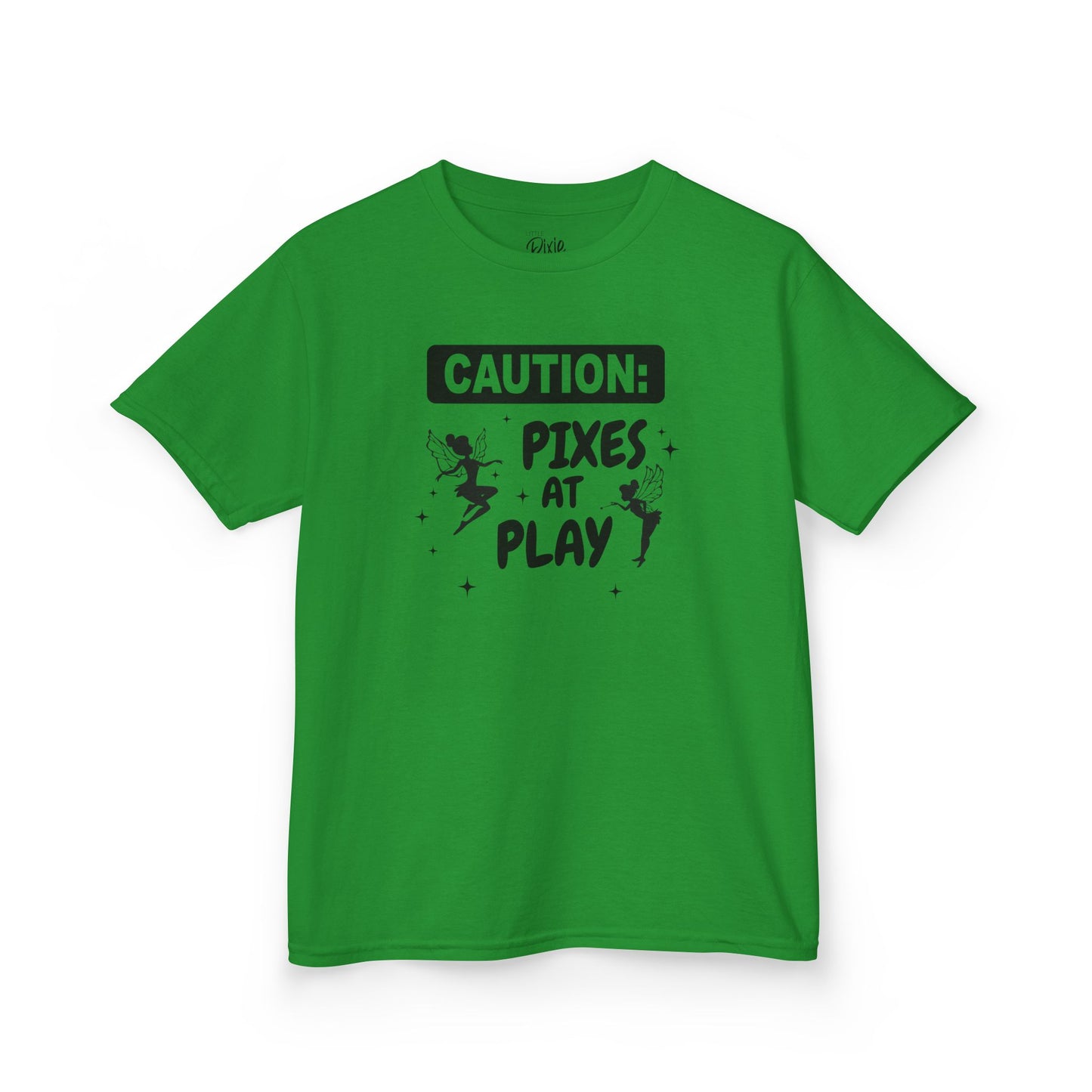 Caution: Pixies at Play Kids Tee Kids Heavy Cotton Tee - Inspirational Youth T-Shirt