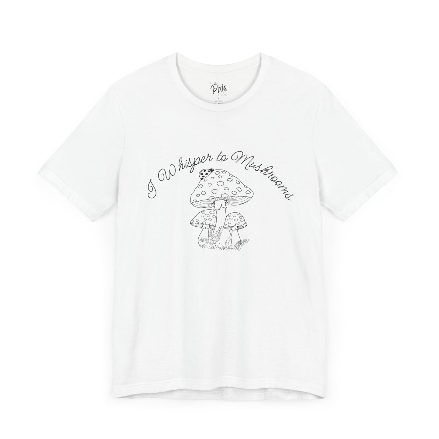 I Whisper to Mushrooms – Whimsical Fairycore Tee