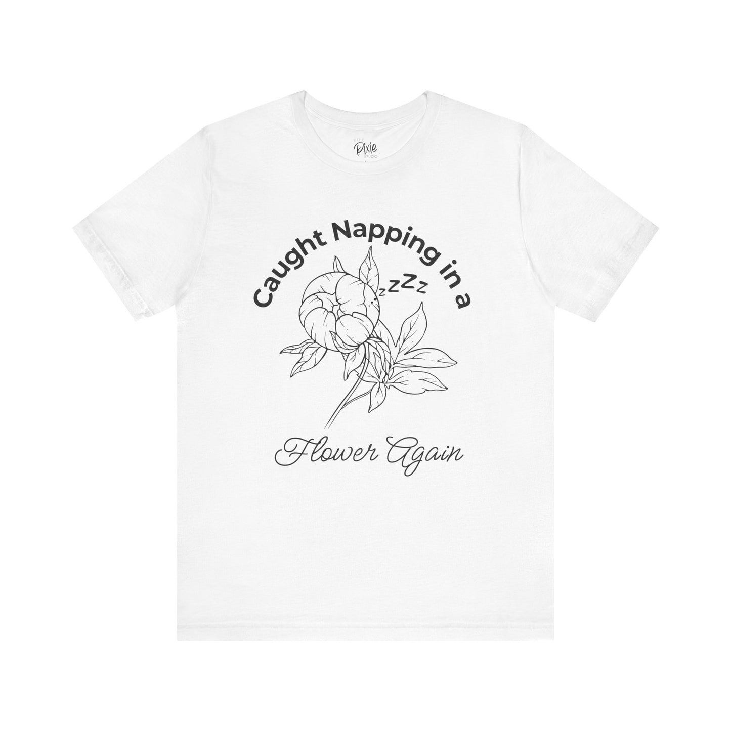 Caught Napping in a Flower Again – Whimsical Fairycore Tee