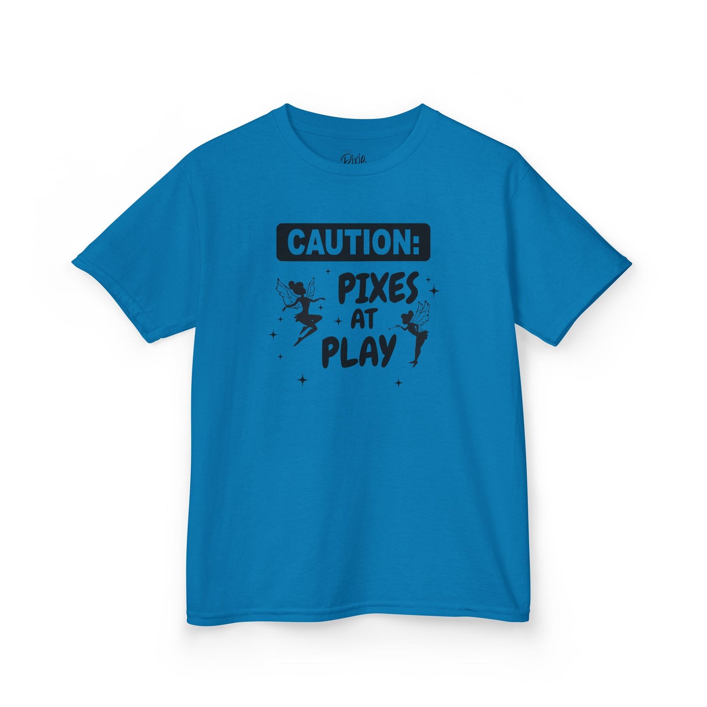 Caution: Pixies at Play Kids Tee Kids Heavy Cotton Tee - Inspirational Youth T-Shirt