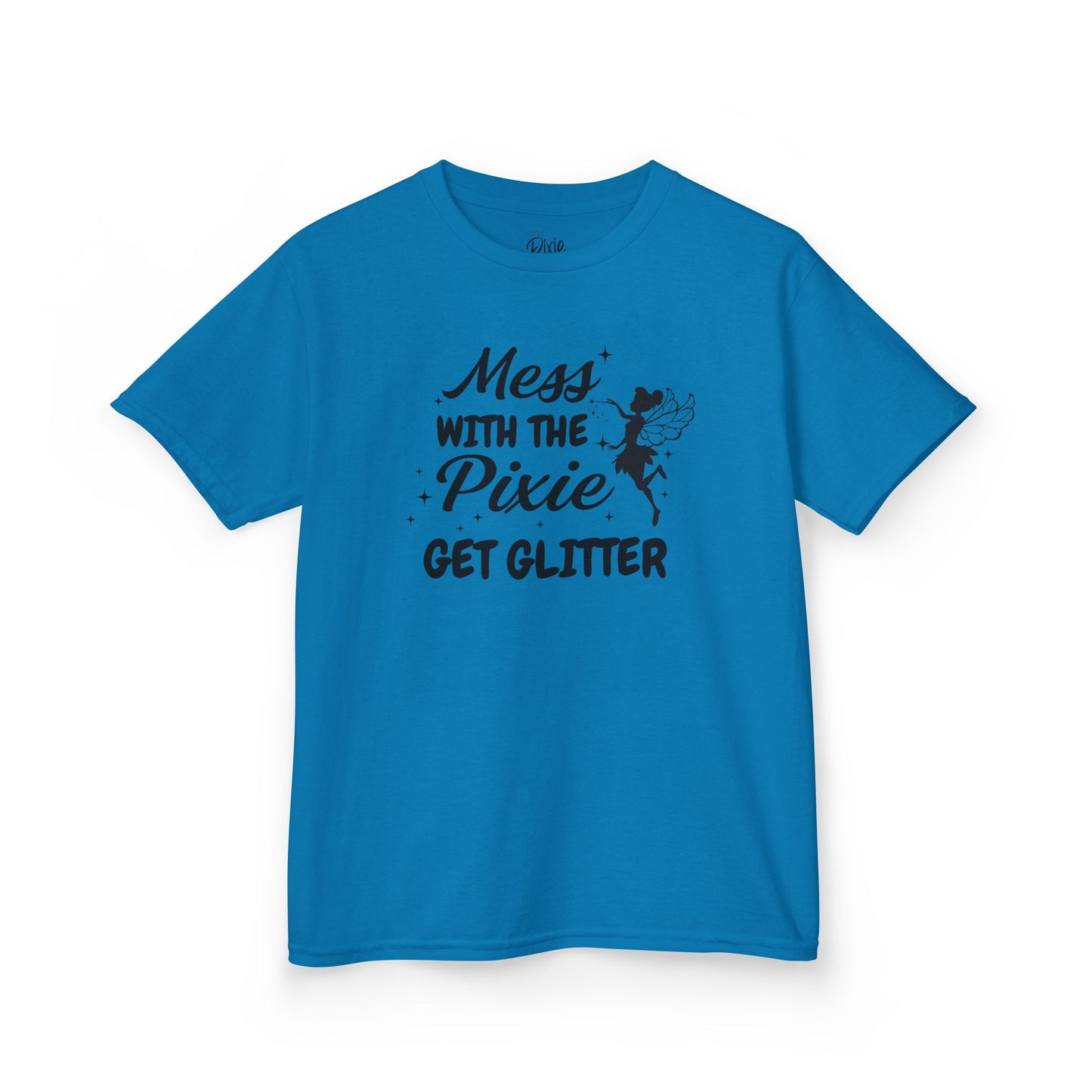 Mess with the Pixie, Get the Glitter Kids Heavy Cotton Tee - Inspirational Youth T-Shirt