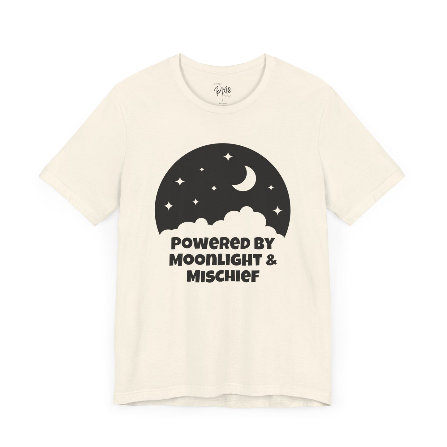 Powered by Moonlight and Mischief – Whimsical Fairycore Tee