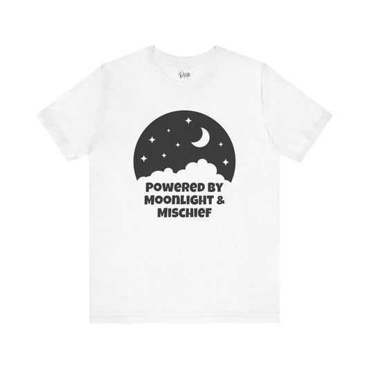 Powered by Moonlight and Mischief – Whimsical Fairycore Tee
