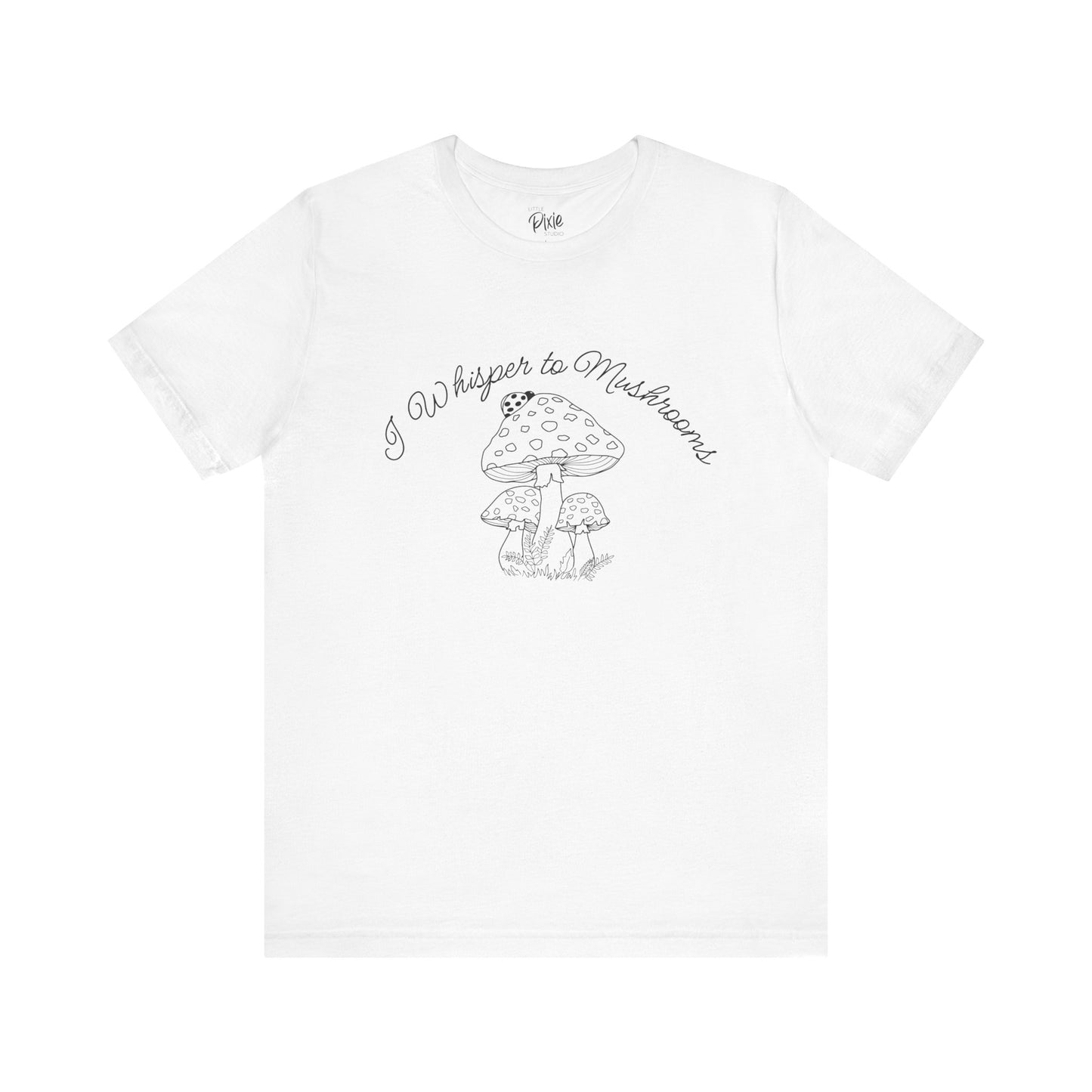 I Whisper to Mushrooms – Whimsical Fairycore Tee