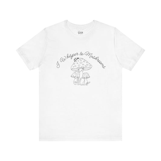 I Whisper to Mushrooms – Whimsical Fairycore Tee