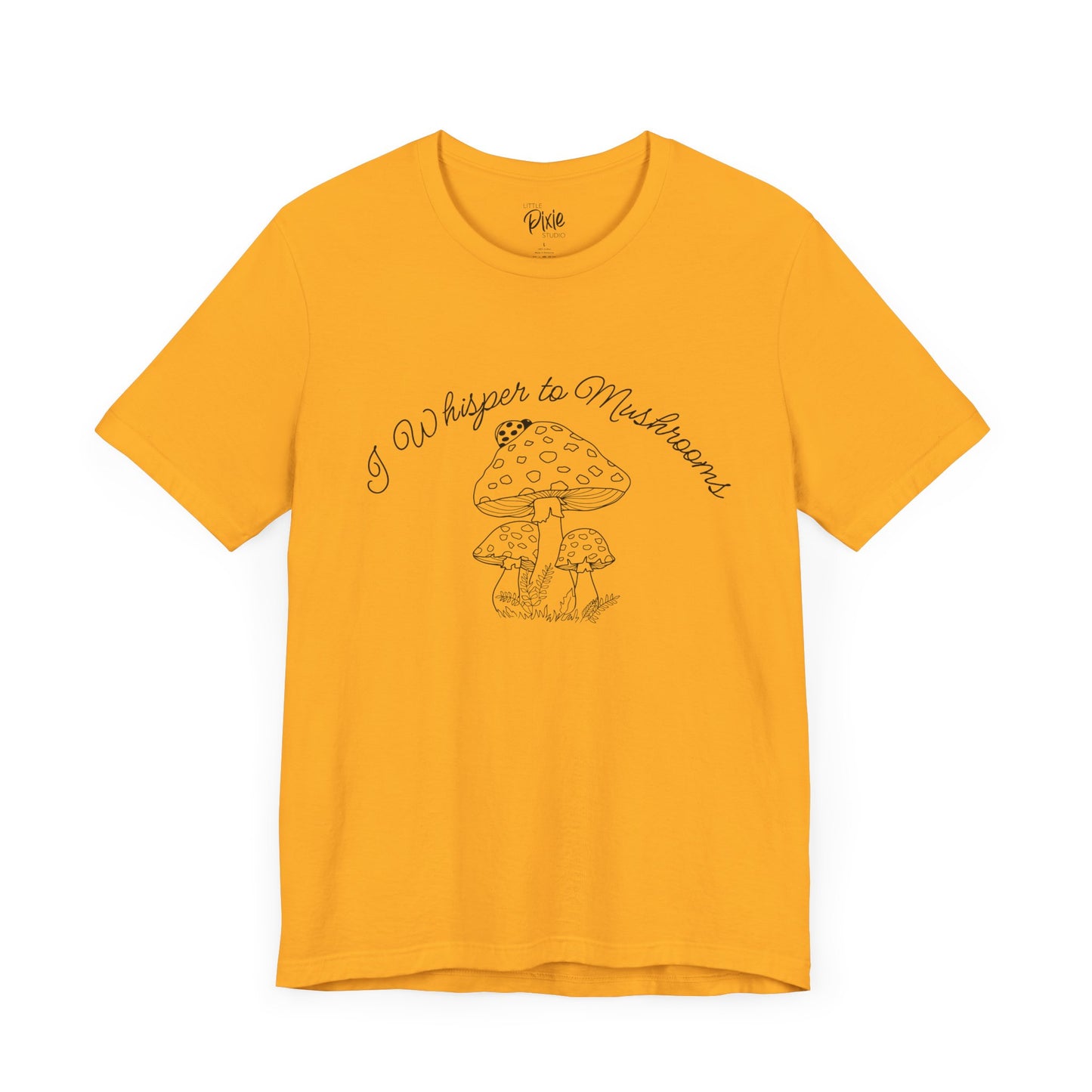 I Whisper to Mushrooms – Whimsical Fairycore Tee