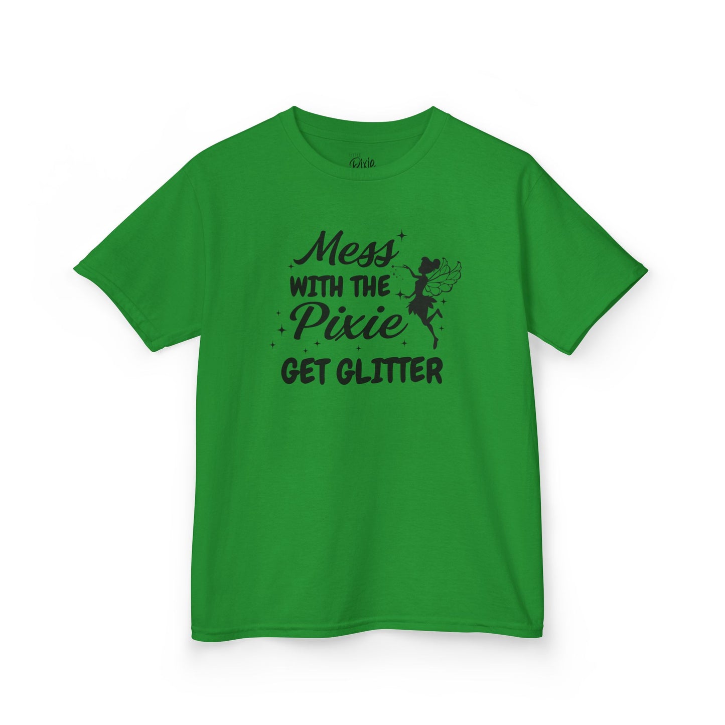 Mess with the Pixie, Get the Glitter Kids Heavy Cotton Tee - Inspirational Youth T-Shirt